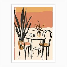 Table And Chairs 1 Art Print