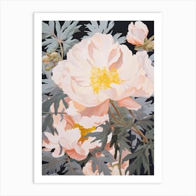 Peony 4 Flower Painting Art Print