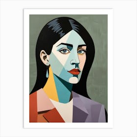 Woman'S Face 12 Art Print