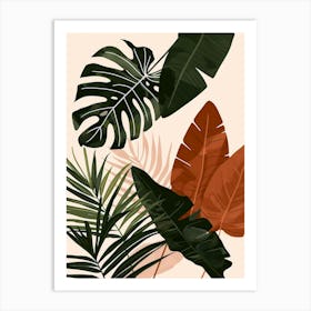 Tropical Leaves 158 Art Print