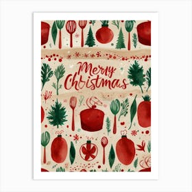 Christmas Card Art Print