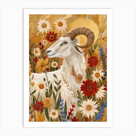 Ram In The Meadow Art Print