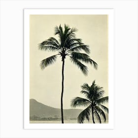 Anjuna Beach 3 Goa India Vintage Art Print