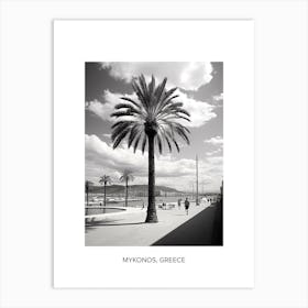 Poster Of Palma De Mallorca, Spain, Photography In Black And White 1 Art Print