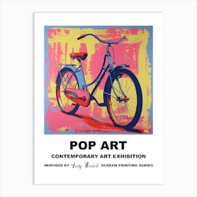 Retro Bicycle Pop Art 1 Art Print