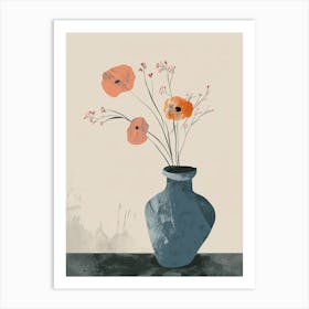 Pastel Radiance Mid Century Style Art Print