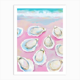 Oysters On The Beach 1 Poster