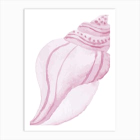 Pink Seashell 3 Art Print