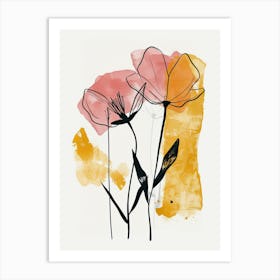 Liverpool Flower Market Boho Minimalist Style Art Print