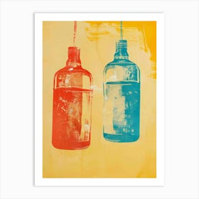 Two Bottles Art Print