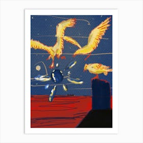 Seagulls Art Print