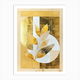 Golden Leaf Art Print