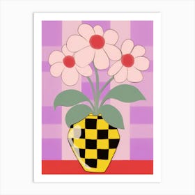 Pansies Flower Vase 5 Art Print