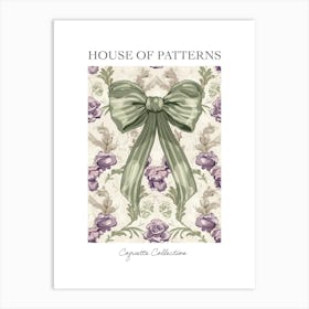 Coquette In Sage And Pink1 Pattern Poster Art Print