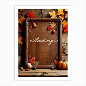 Thanksgiving Frame Art Print