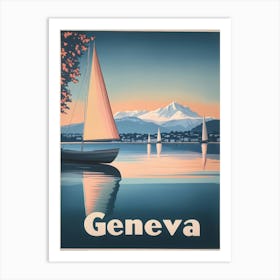 Aihrgdesign A Mid Century Modern Travel Poster For Geneva Sho 13dee466 D8b3 46f4 A5de 8cd992584ec8 3 Art Print