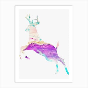 Animal Negative Space ― Deer Art Print