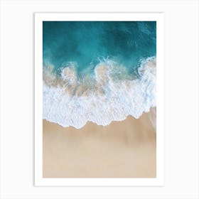 Ocean Waves On The Beach Art Print