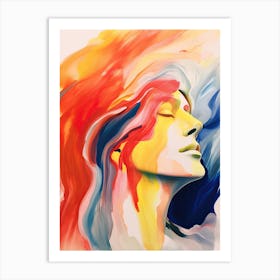 Watercolor Portrait 3 Art Print