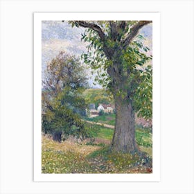 Chestnut Trees In Osny (1883), Camille Pissarro Art Print