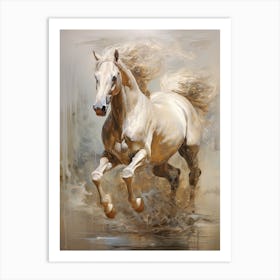 A Horse Painting In The Style Of Glazing 1 Art Print