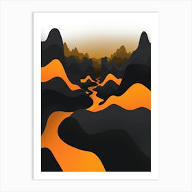 Lava River Art Print