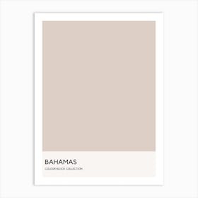 Bahamas Colour Block Poster Art Print
