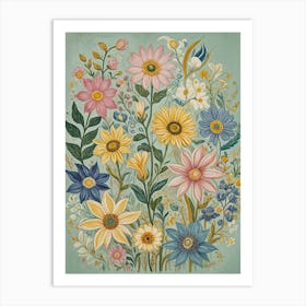 Floral Melody Art Print