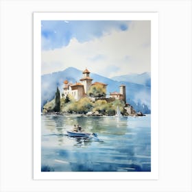 Isola Bella Italy Watercolour 6 Art Print