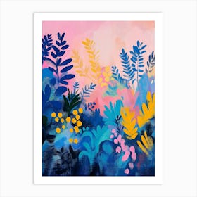 Blue And Yellow Art Print