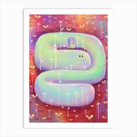 Snug worm body Art Print