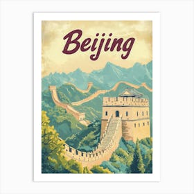 Aihrgdesign A Classic 1960s Travel Poster For Beijing 1 Art Print