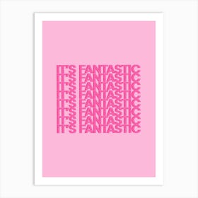 Pink Barbie It's Fantastic Art Print