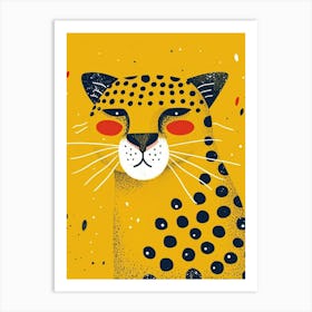 Yellow Cougar 2 Art Print