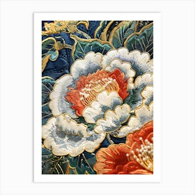 Chinese Embroidered Quilt Art Print