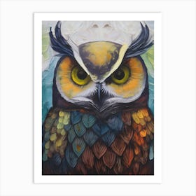 Owl Absract Art Print