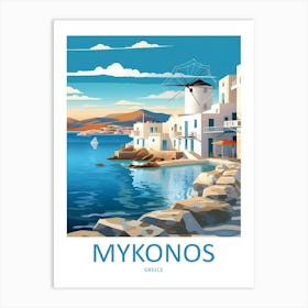 Greece Mykonos Travel 1 Art Print