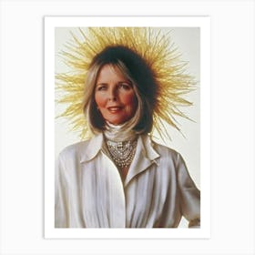 Diane Keaton Retro Collage Movies Art Print