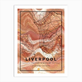 Liverpool Map Art Print