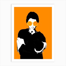 Woman With Oranges For Glasses Art Print