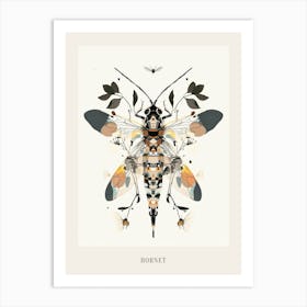 Colourful Insect Illustration Hornet 3 Poster Art Print