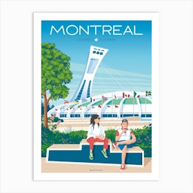 Montreal Canada Olympic Stadium Art Print