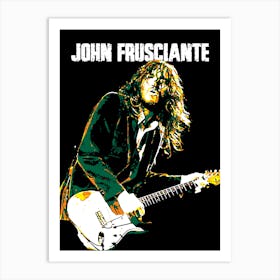 John Frusciante American Musician Legend in My Pop Art Illustration Art Print