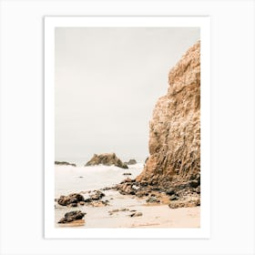 Cliffs Near Ocean Art Print