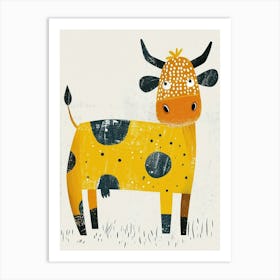 Yellow Cow 2 Art Print