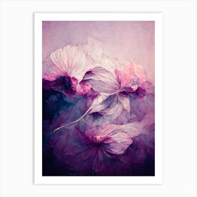 Wild Purple Peony Art Print