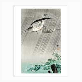 Cuckoo In Storm (1925 1936), Ohara Koson Art Print