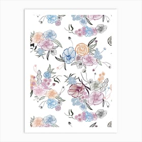 Queenie Thrift Flower Art Print