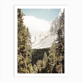 Forest Mountain View Art Print