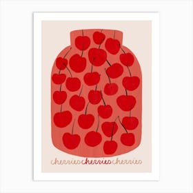 Canning Cherry Art Print